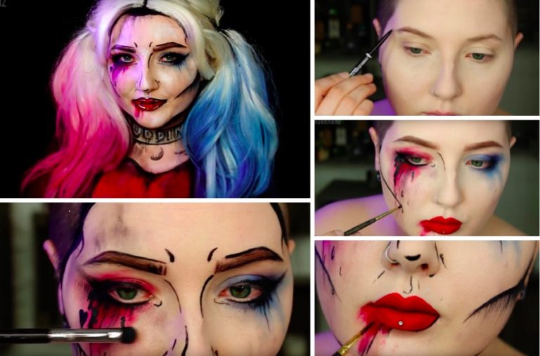 Halloween. Créez ce maquillage pop art inspiré de Harley Quinn et la