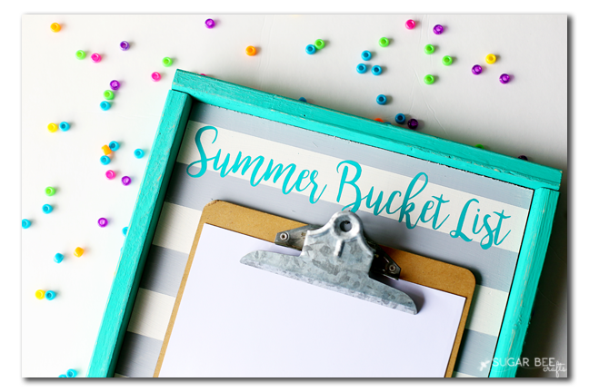 summer-bucket-list-board