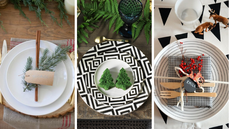 4 Assiettes De Noël Dekorah - 28 Cm De Diamètre, 350 G Chacune, Fabriquées En Italie