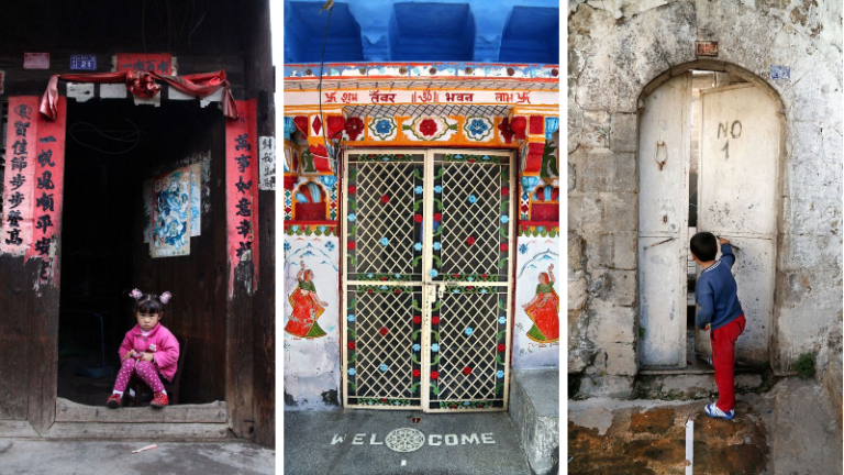 portes décorées