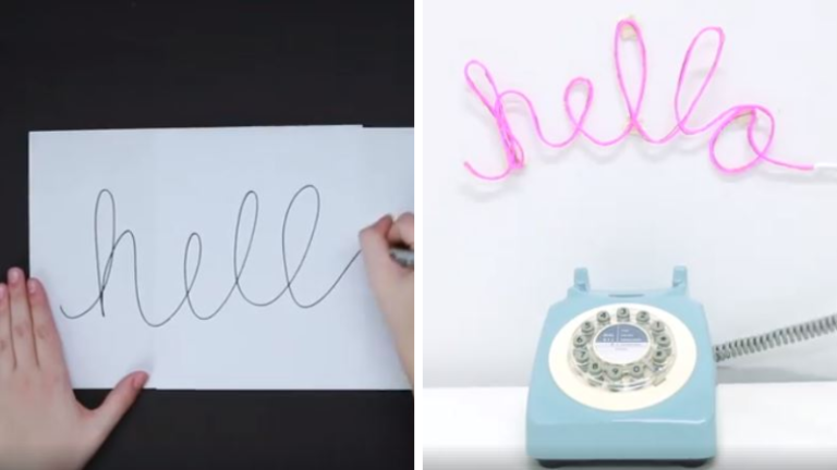 message lumineux