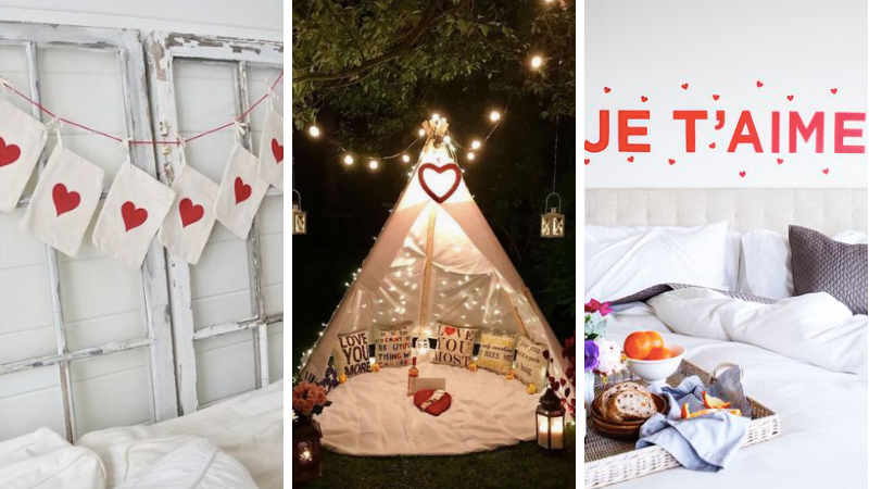 décoration chambre Saint-Valentin