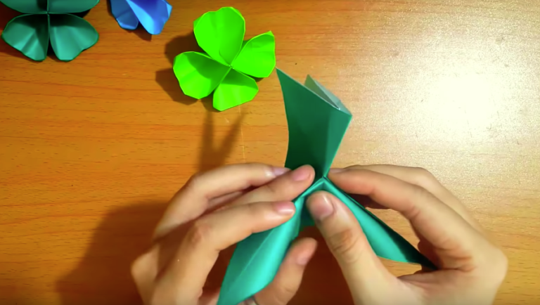 trèfle origami