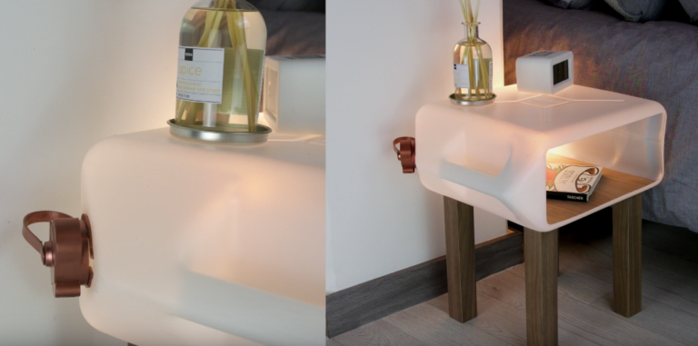 table de chevet lumineuse