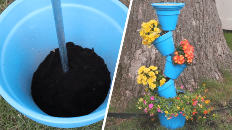 Pots de fleur étagés