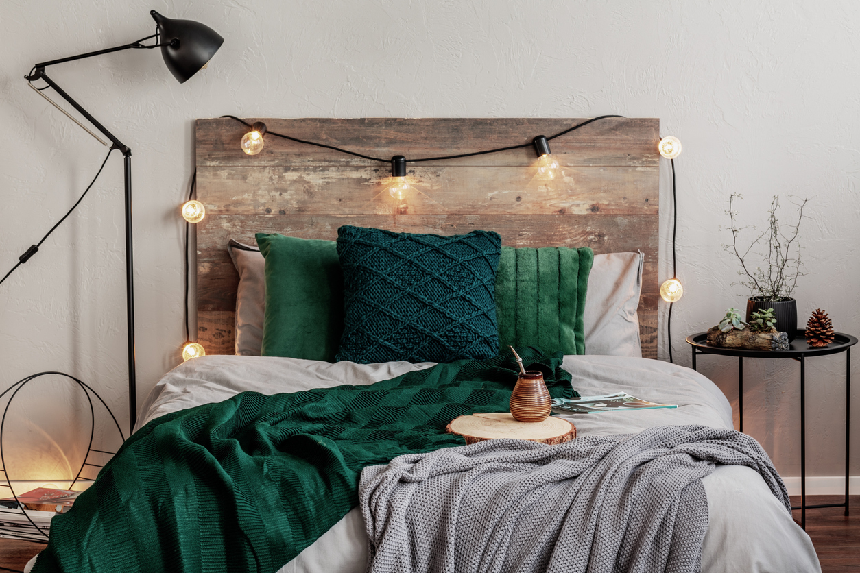 tête de lit en bois cocooning