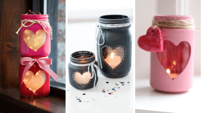 photophore coeur pour la saint valentin