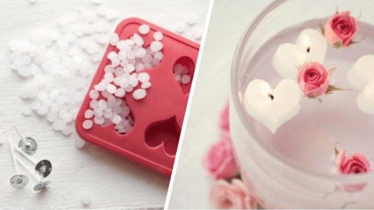 tuto bougies flottantes en forme de coeur
