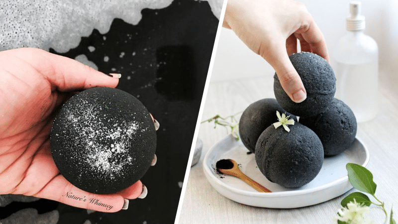 tuto boule de bain au charbon actif