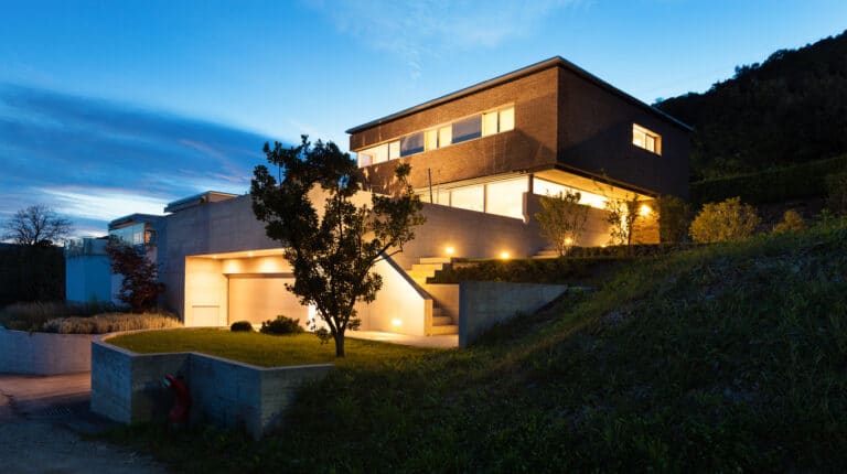 maison éclairage LED extérieur