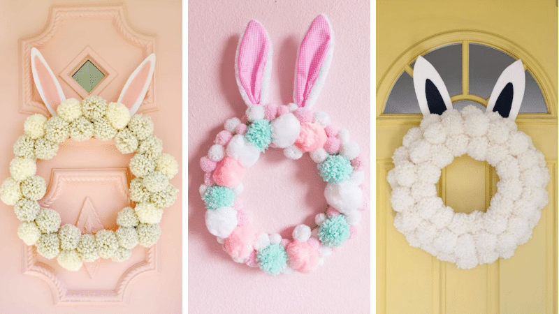 couronne de pâques lapin