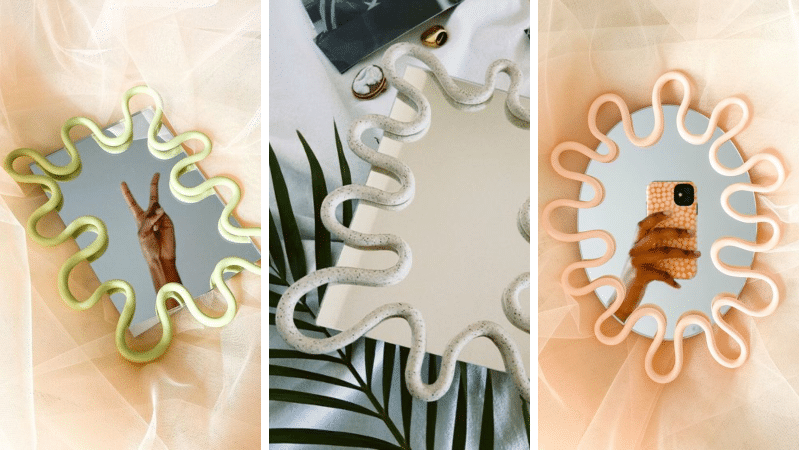 exemples de trois miroirs Blob