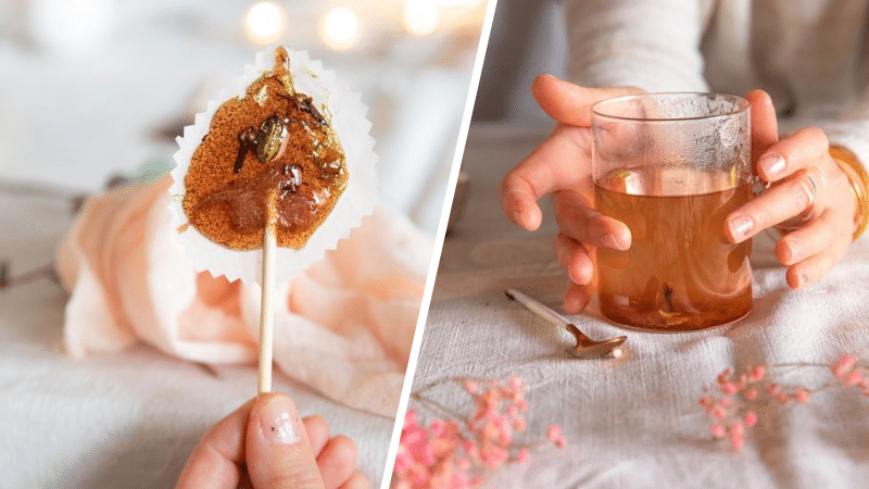 infusion sous forme de sucette