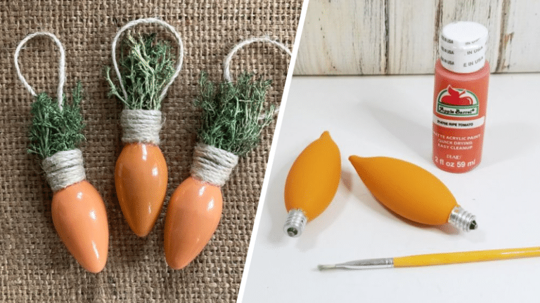 ampoules recyclées en carottes