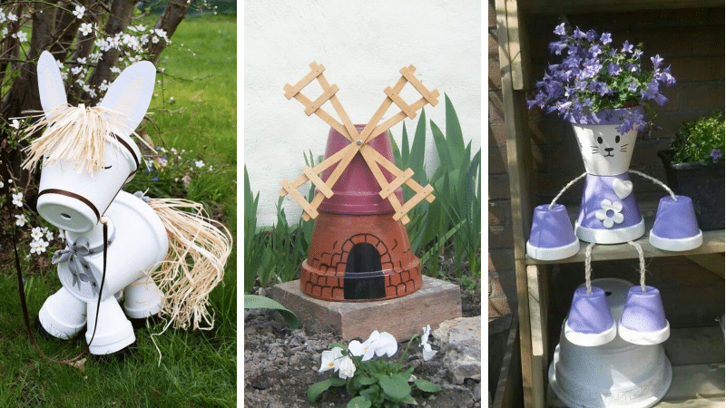 création en pots de fleurs