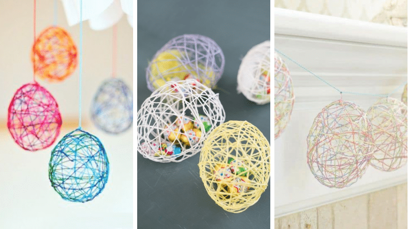 oeufs de pâques ficelle