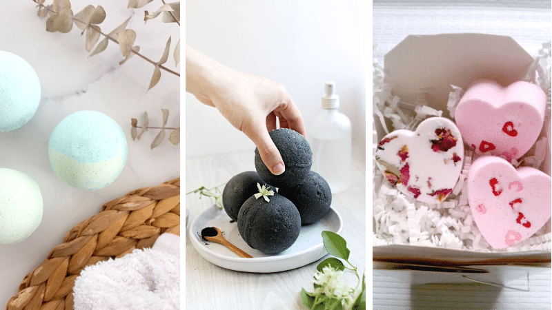 bombes de bain diy