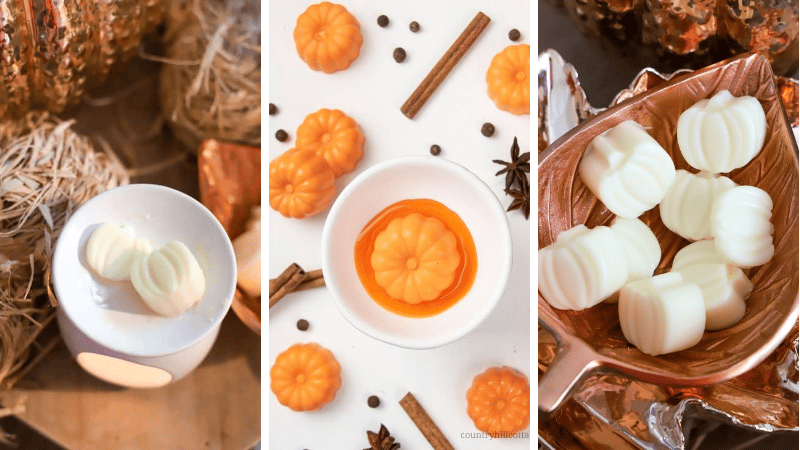 fondants parfumés en forme de citrouille
