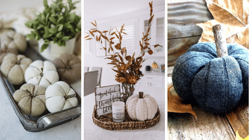 diy citrouille en chaussettes