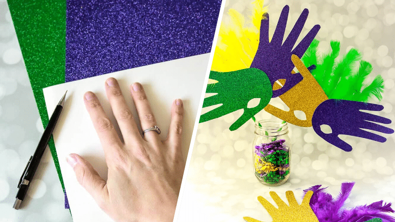 masque coloré pour carnaval