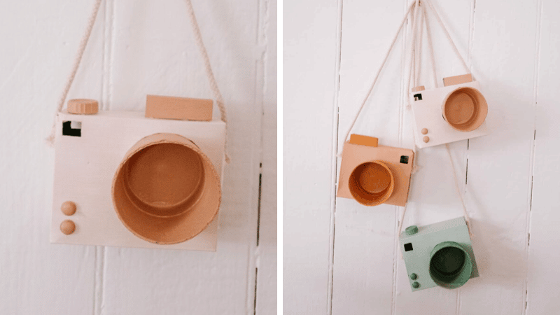 appareil photo en carton pour enfant