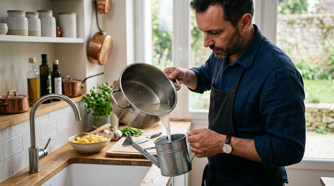 Si vous videz encore votre casserole de pâtes directement dans l’évier, c’est que personne ne vous a expliqué ce que nos aînés faisaient de cette eau