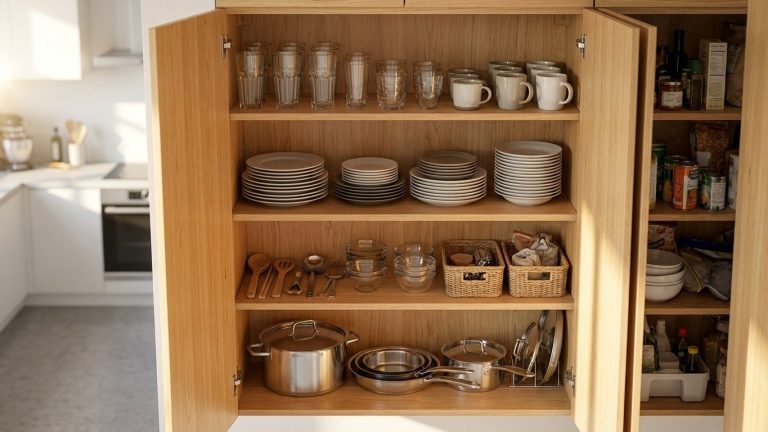 Astuce rangement cuisine : la méthode des 4 zones pour ranger toute la vaisselle sans y passer un dimanche