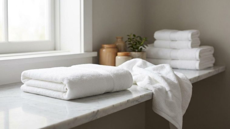 Astuce rangement serviettes : le pliage hôtel qui transforme votre linge en 30 secondes