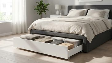 Astuces rangement sous lit : le tiroir coulissant qui récupère 1,5 m³ invisibles