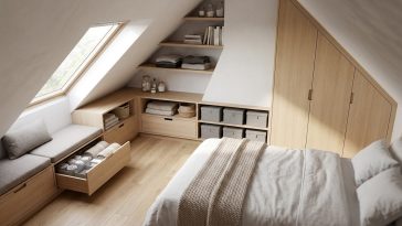 Astuces rangement sous pente : comment exploiter chaque centimètre perdu sous les combles