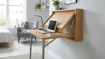 Bureau escamotable gain de place : le plan mural qui se range en moins de 5 secondes