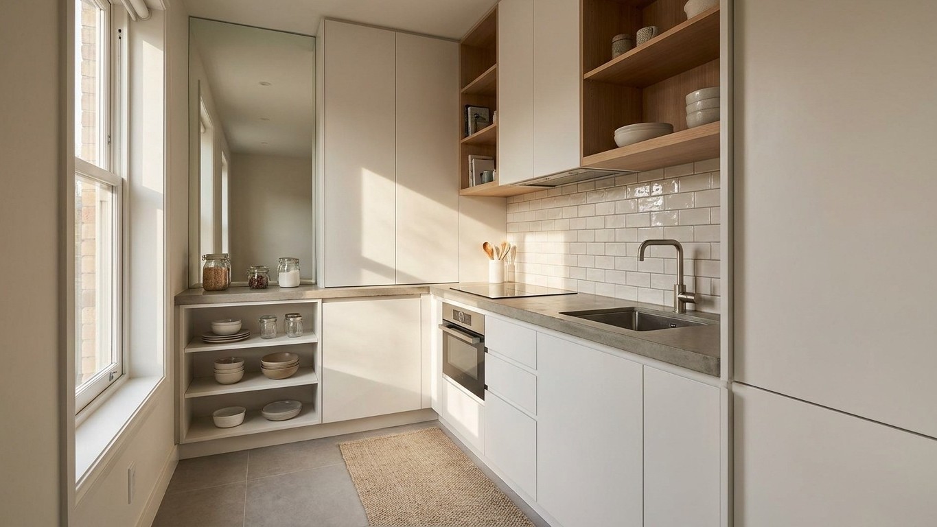 Cuisine compacte studio design : les 5 finitions qui font oublier les 4 m² réels