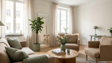 Décoration petit espace agrandir visuellement : la règle des 3 couleurs qui trompe l'œil