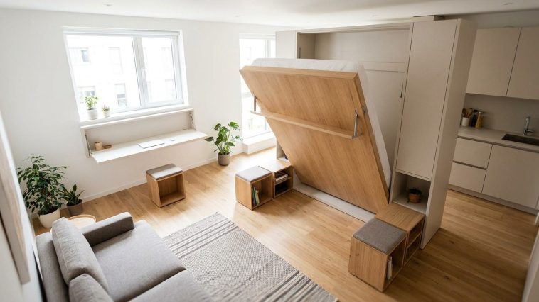 Meuble gain de place studio : 6 modèles transformables qui triplent la surface utile