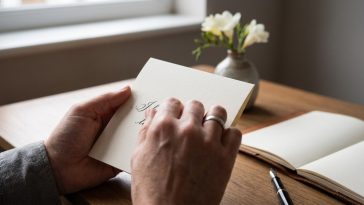 Modèle carte condoléances : la formule courte qui évite les maladresses classiques