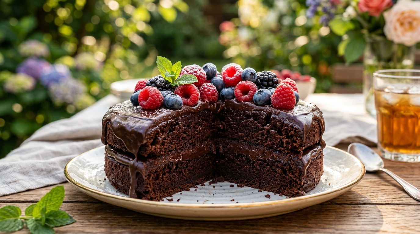 Mon fils a reposé sa part et m’a dit : « maman, c’est ton meilleur gâteau » (et il n’y avait pas un gramme de beurre dedans !)