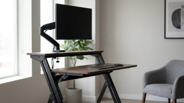 Petit bureau pliable rangement : le modèle qui supporte un écran 27 pouces replié