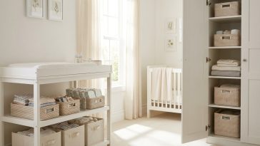 Rangement chambre bébé astuce : organiser 0 à 2 ans sans acheter de meuble supplémentaire