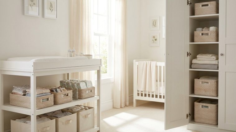 Rangement chambre bébé astuce : organiser 0 à 2 ans sans acheter de meuble supplémentaire