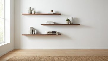 Rangement mural astuce : la technique des étagères flottantes qui change toute une pièce