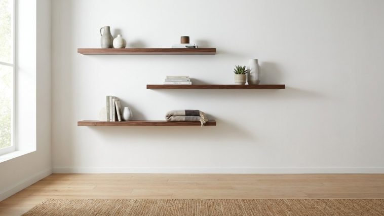 Rangement mural astuce : la technique des étagères flottantes qui change toute une pièce