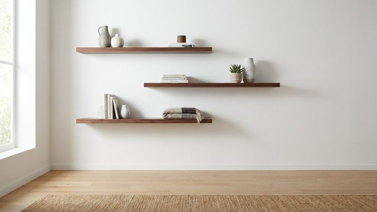 Rangement mural astuce : la technique des étagères flottantes qui change toute une pièce