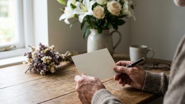 Texte sympathie décès : la nuance entre condoléances classiques et mot de réconfort