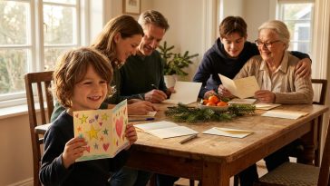 Voeux nouvelle année famille : le texte qui rassemble petits et grands en une carte